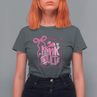 Pink Out T Shirt For Women Football Support Breast Cancer Gift - Wonder Print Shop