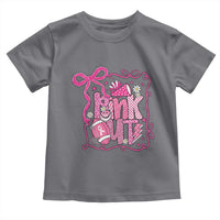 Pink Out Toddler T Shirt Football Support Breast Cancer Gift - Wonder Print Shop