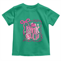 Pink Out Toddler T Shirt Football Support Breast Cancer Gift - Wonder Print Shop