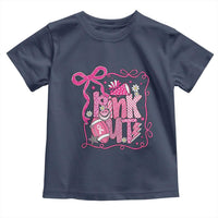 Pink Out Toddler T Shirt Football Support Breast Cancer Gift - Wonder Print Shop