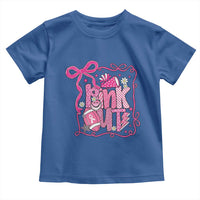 Pink Out Toddler T Shirt Football Support Breast Cancer Gift - Wonder Print Shop