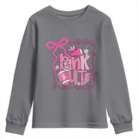 Pink Out Youth Sweatshirt Football Support Breast Cancer Gift - Wonder Print Shop