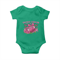 Tackle Cancer Baby Onesie Football Breast Cancer Awareness Pink Ribbon - Wonder Print Shop
