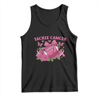 Tackle Cancer Tank Top Football Breast Cancer Awareness Pink Ribbon - Wonder Print Shop