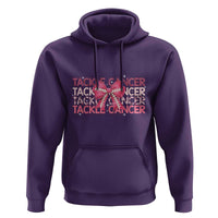 October Tackle Cancer Football Breast Cancer Awareness Hoodie - Wonder Print Shop