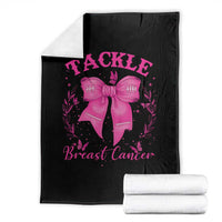 Tackle Breast Cancer Throw Blanket Support Fight Faith Pink Ribbon - Wonder Print Shop