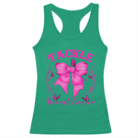 Tackle Breast Cancer Racerback Tank Top Support Fight Faith Pink Ribbon - Wonder Print Shop