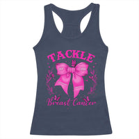 Tackle Breast Cancer Racerback Tank Top Support Fight Faith Pink Ribbon - Wonder Print Shop