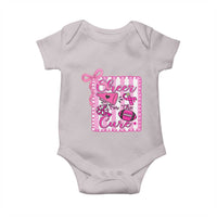 Cheer For The Cure Baby Onesie Breast Cancer Awareness Football Gift - Wonder Print Shop
