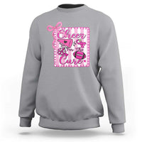 Cheer For The Cure Sweatshirt Breast Cancer Awareness Football Gift - Wonder Print Shop