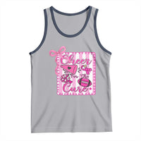 Cheer For The Cure Tank Top Breast Cancer Awareness Football Gift - Wonder Print Shop