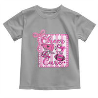 Cheer For The Cure Toddler T Shirt Breast Cancer Awareness Football Gift - Wonder Print Shop