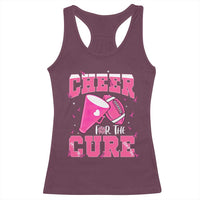Breast Cancer Awareness Racerback Tank Top Funny Cheer For The Cure Gift - Wonder Print Shop