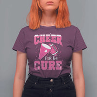 Breast Cancer Awareness T Shirt For Women Funny Cheer For The Cure Gift - Wonder Print Shop