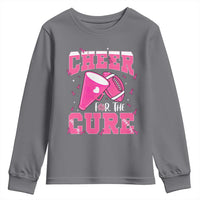 Breast Cancer Awareness Youth Sweatshirt Funny Cheer For The Cure Gift - Wonder Print Shop