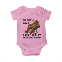 Funny Bigfoot Baby Onesie I Am Not Lazy I Just Really Enjoy Doing Nothing - Wonder Print Shop