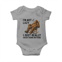 Funny Bigfoot Baby Onesie I Am Not Lazy I Just Really Enjoy Doing Nothing - Wonder Print Shop
