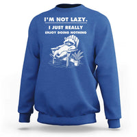 Lazy Raccoon Sweatshirt Funny I Am Not Lazy I Just Really Enjoy Doing Nothing - Wonder Print Shop