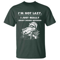 Lazy Raccoon T Shirt Funny I Am Not Lazy I Just Really Enjoy Doing Nothing - Wonder Print Shop