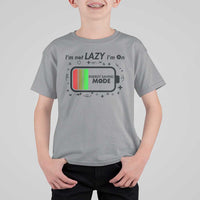 Funny Sarcastic Saying T Shirt For Kid I Am On Energy Saving Mode - Wonder Print Shop