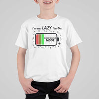 Funny Sarcastic Saying T Shirt For Kid I Am On Energy Saving Mode - Wonder Print Shop