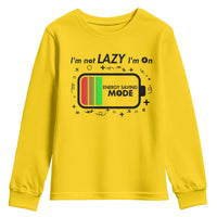 Funny Sarcastic Saying Youth Sweatshirt I Am On Energy Saving Mode - Wonder Print Shop
