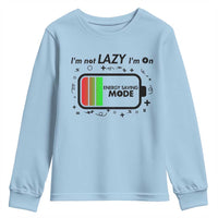 Funny Sarcastic Saying Youth Sweatshirt I Am On Energy Saving Mode - Wonder Print Shop
