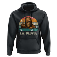 Bigfoot Lover Hoodie Funny Ew People Retro Sunset Design - Wonder Print Shop