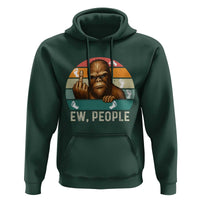 Bigfoot Lover Hoodie Funny Ew People Retro Sunset Design - Wonder Print Shop