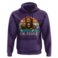 Bigfoot Lover Hoodie Funny Ew People Retro Sunset Design - Wonder Print Shop