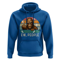 Bigfoot Lover Hoodie Funny Ew People Retro Sunset Design - Wonder Print Shop