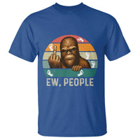 Bigfoot Lover T Shirt Funny Ew People Retro Sunset Design - Wonder Print Shop
