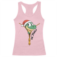 Funny Christmas Dinosaur Racerback Tank Top Ew People Xmas Gift - Wonder Print Shop