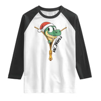Funny Christmas Dinosaur Raglan Shirt Ew People Xmas Gift - Wonder Print Shop