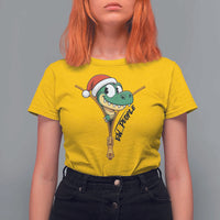 Funny Christmas Dinosaur T Shirt For Women Ew People Xmas Gift - Wonder Print Shop