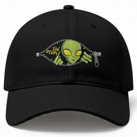 Funny Alien Baseball Cap Ew People Hater Quote