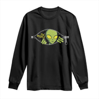 Funny Alien Long Sleeve Shirt Ew People Hater Quote - Wonder Print Shop
