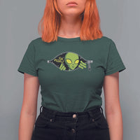 Funny Alien T Shirt For Women Ew People Hater Quote - Wonder Print Shop