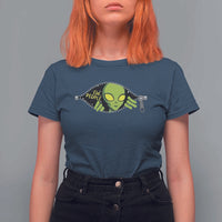 Funny Alien T Shirt For Women Ew People Hater Quote - Wonder Print Shop