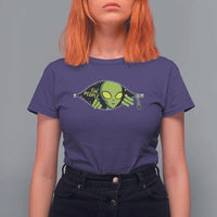 Funny Alien T Shirt For Women Ew People Hater Quote - Wonder Print Shop
