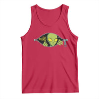 Funny Alien Tank Top Ew People Hater Quote - Wonder Print Shop