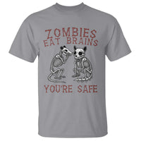 Funny Opossum Raccoon Skeleton T Shirt Zombies Eat Brains Dont Worry You Are Safe