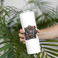 Funny #1 Dad Zombie Horror Skinny Tumbler Halloween Family Father Gift
