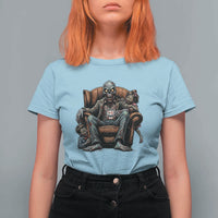Funny #1 Dad Zombie Horror T Shirt For Women Halloween Family Father Gift