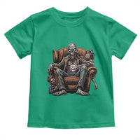Funny #1 Dad Zombie Horror Toddler T Shirt Halloween Family Father Gift