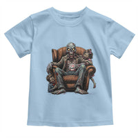 Funny #1 Dad Zombie Horror Toddler T Shirt Halloween Family Father Gift