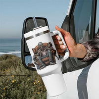 Funny #1 Dad Zombie Horror Tumbler With Handle Halloween Family Father Gift
