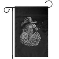 Funny Cowboy Hoatzin Garden Flag Blowing Dandelion Western Bird Gift