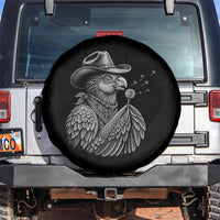 Funny Cowboy Hoatzin Spare Tire Cover Blowing Dandelion Western Bird Gift