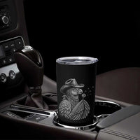 Funny Cowboy Hoatzin Tumbler Cup Blowing Dandelion Western Bird Gift